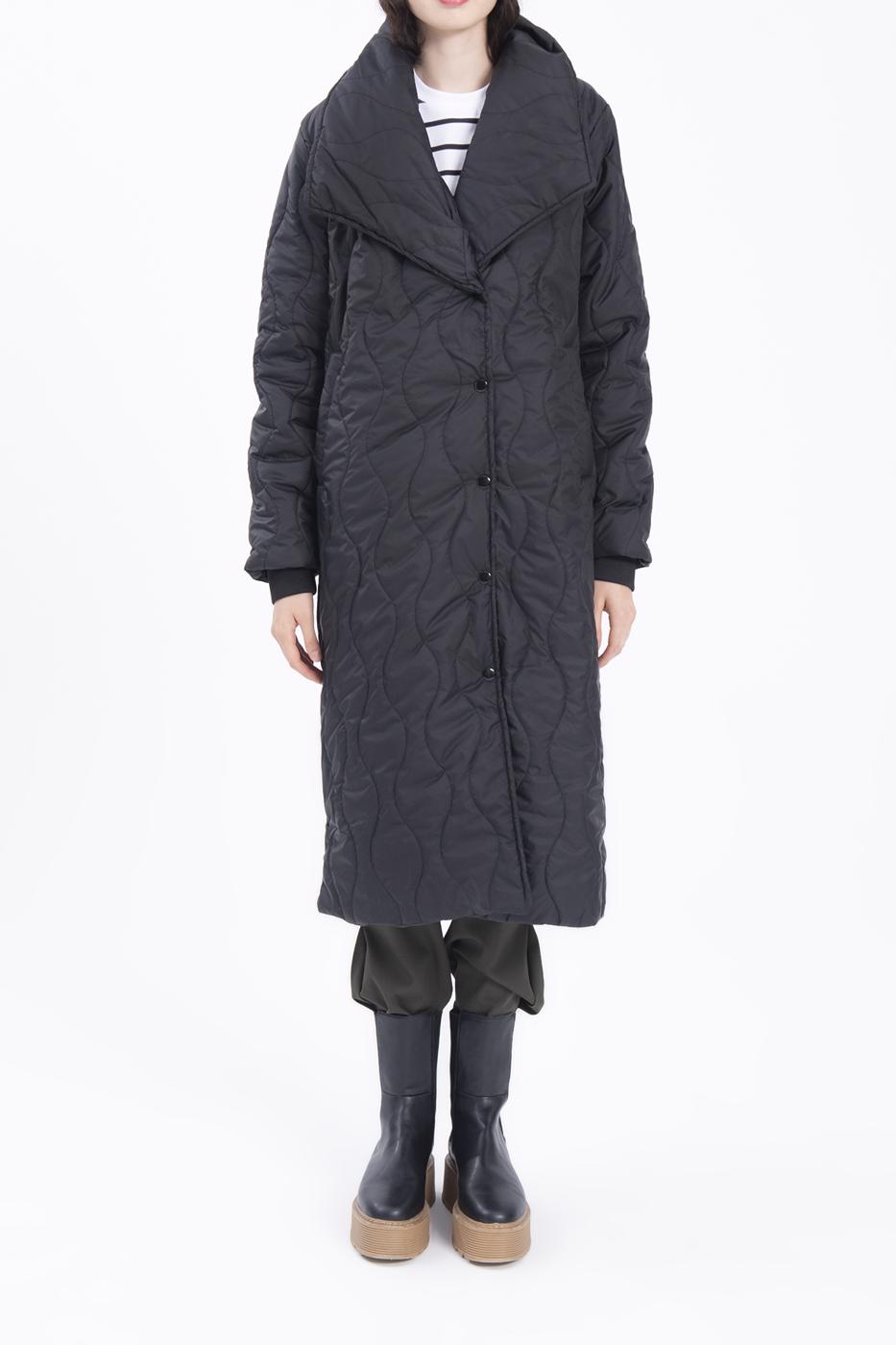 BSL Women Shawl collar quilted puffer - Oxchuc