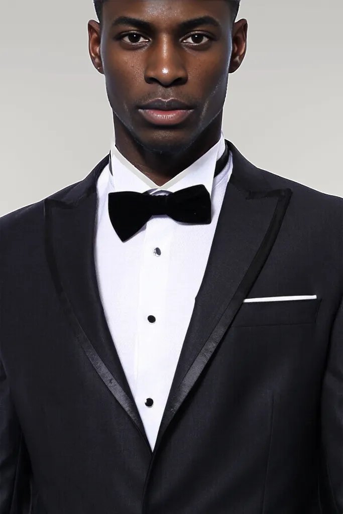 WSS Satin Detailed Dark Grey Tuxedo   - Singen