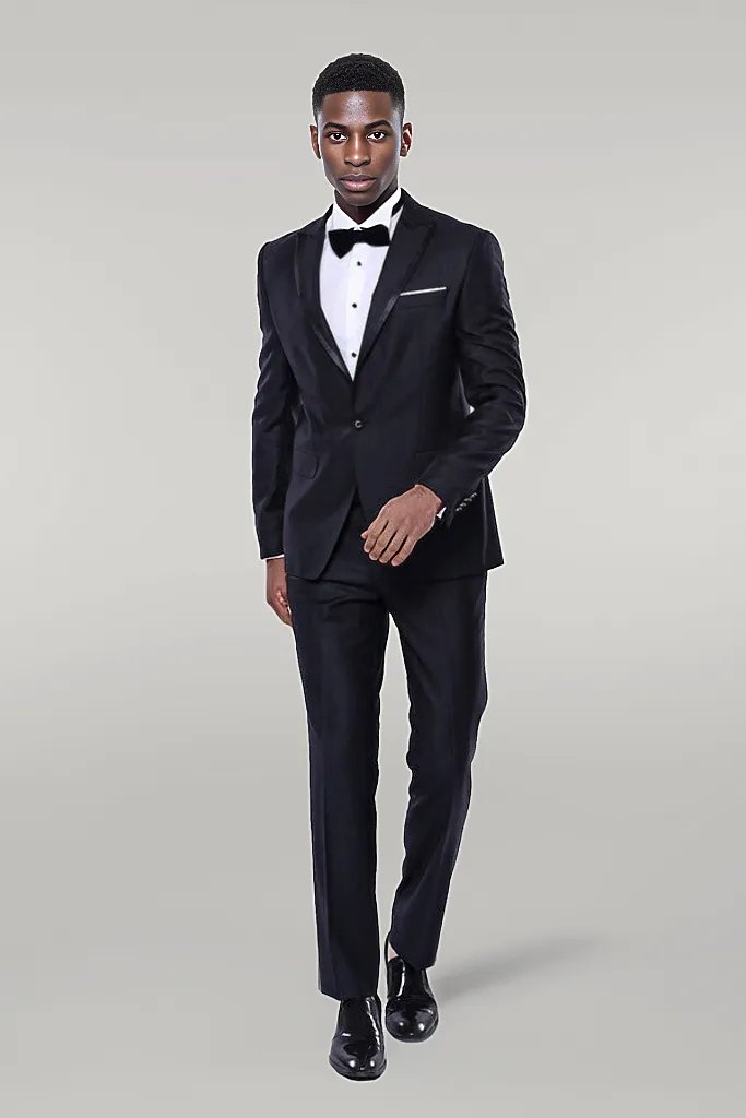 WSS Satin Detailed Dark Grey Tuxedo   - Singen