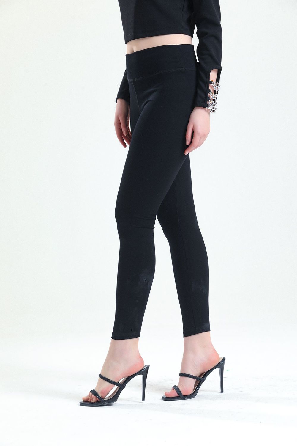 SNS Sense Black Steel Leggings - Georgina