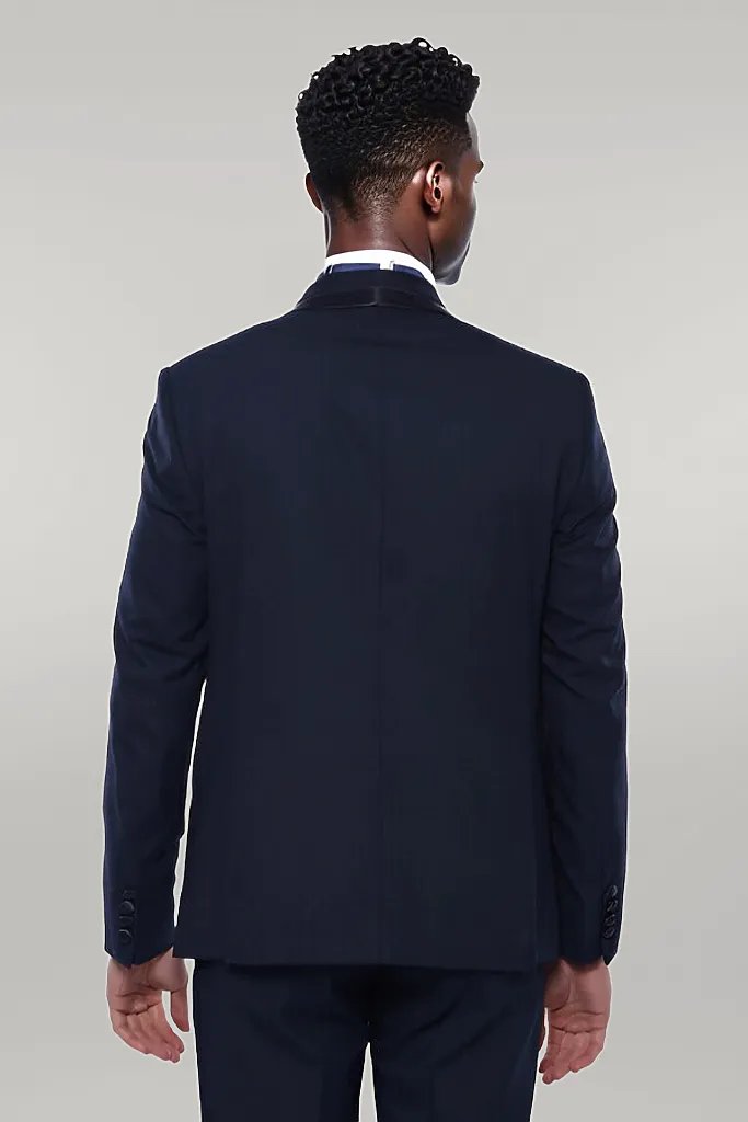 WSS Shawl Lapel Dark Blue Tuxedo Suit  - Singen