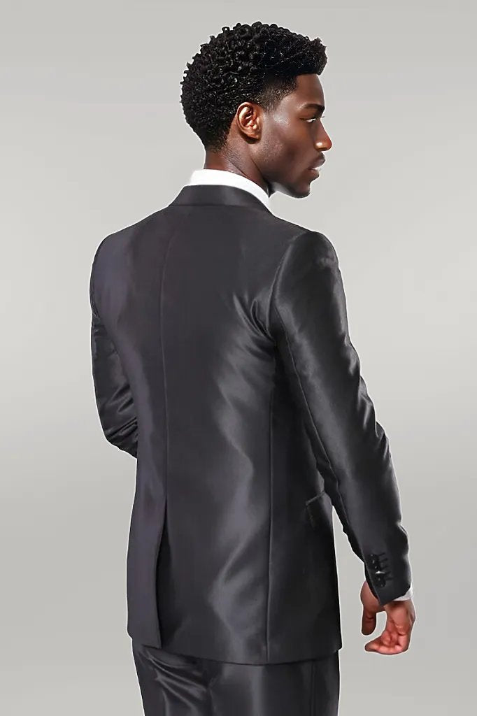 WSS Shiny Charcoal Men's Suit  - Singen