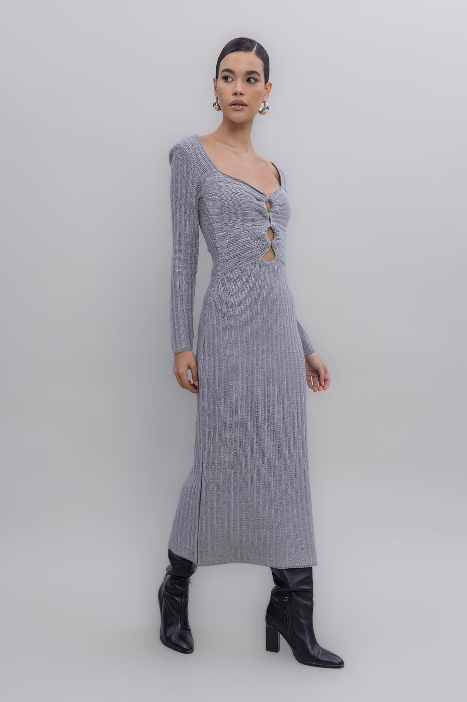 BSL Women Glitter Midi Knit Dress - Grantham