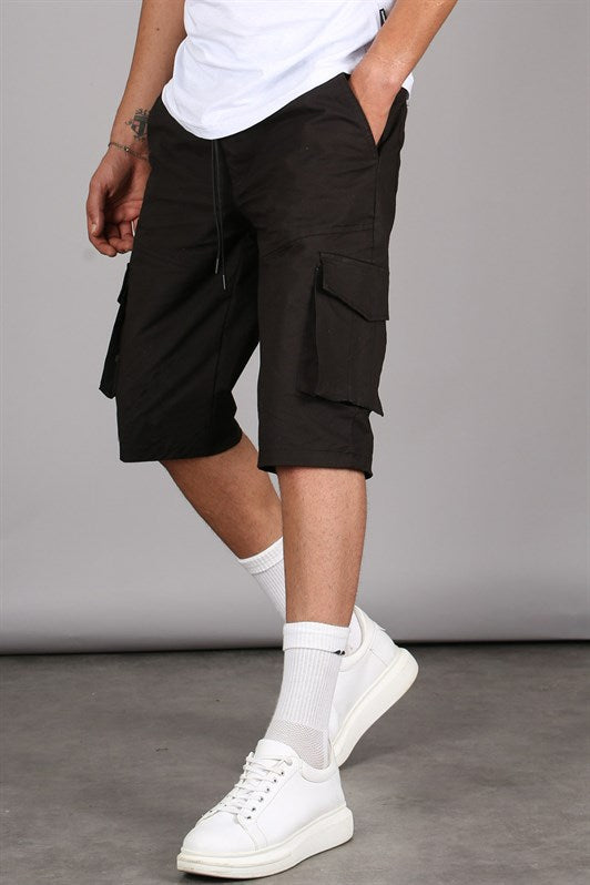 MDX Black Basic Basco Pocket Men's Capri Shorts 5473 - Унна