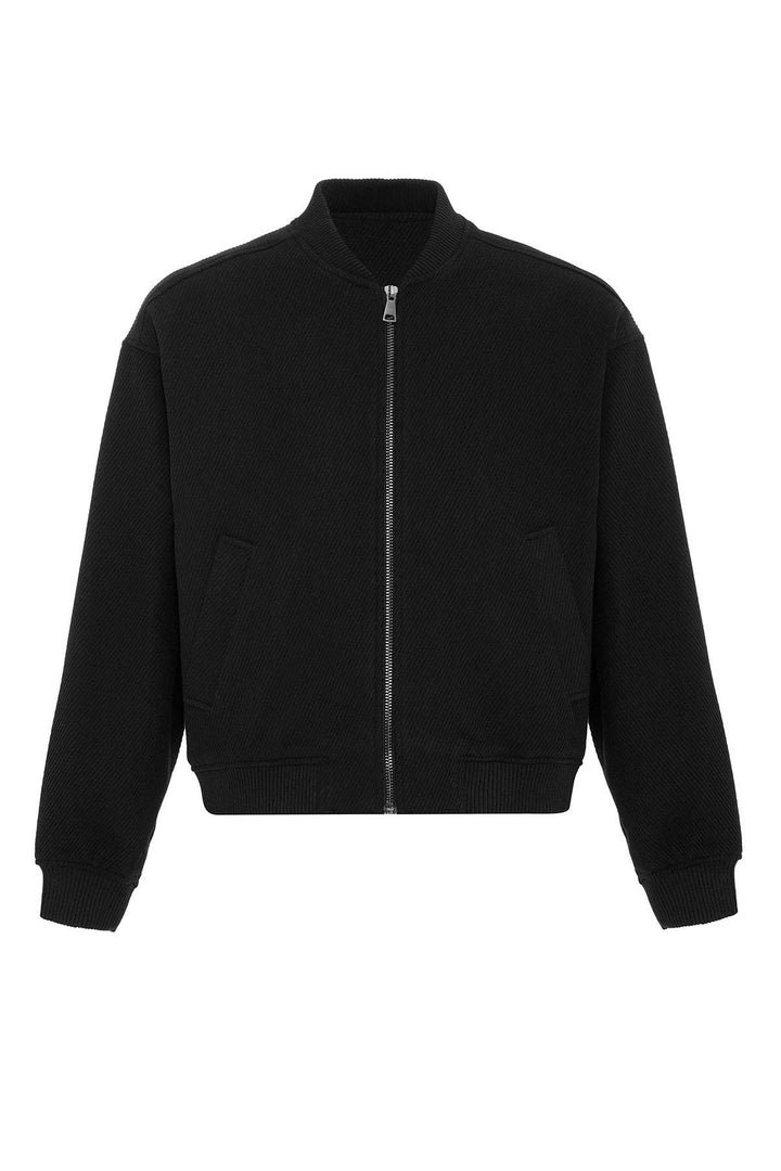 ANT Textured Oversize Bomber Men's Coat - Popeşti-Leordeni