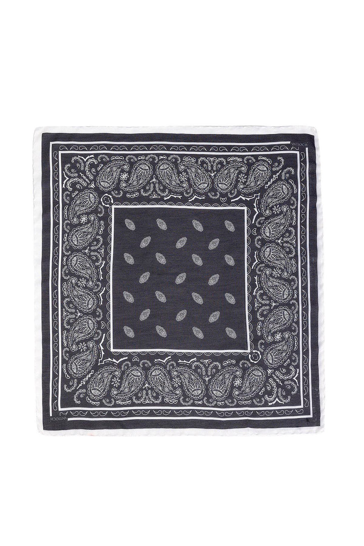 ANT Corner Ethnic Patterned Scarf - Crystal Lake