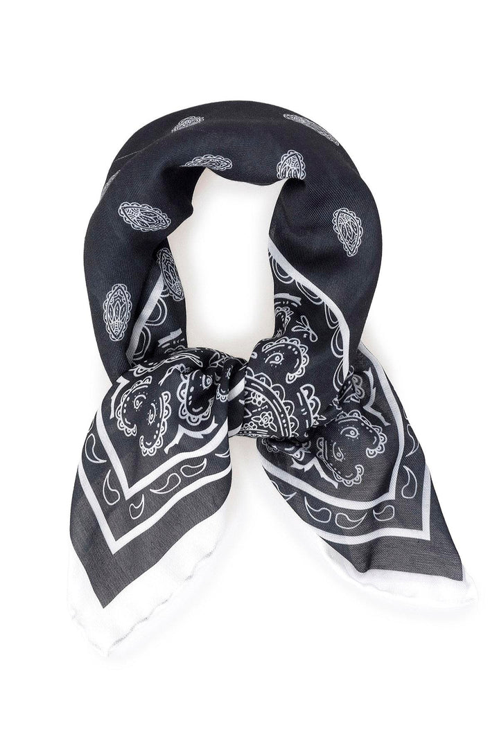 ANT Corner Ethnic Patterned Scarf - Crystal Lake