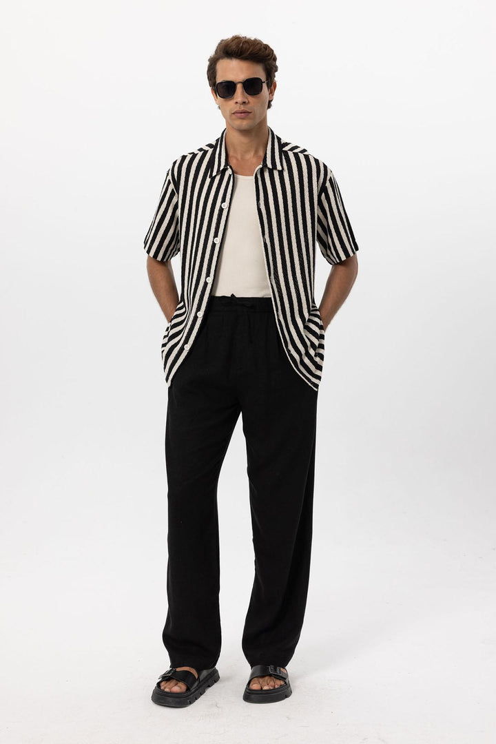 ANT Oversized Openwork Striped Men's Shirt - Ciudad Valles