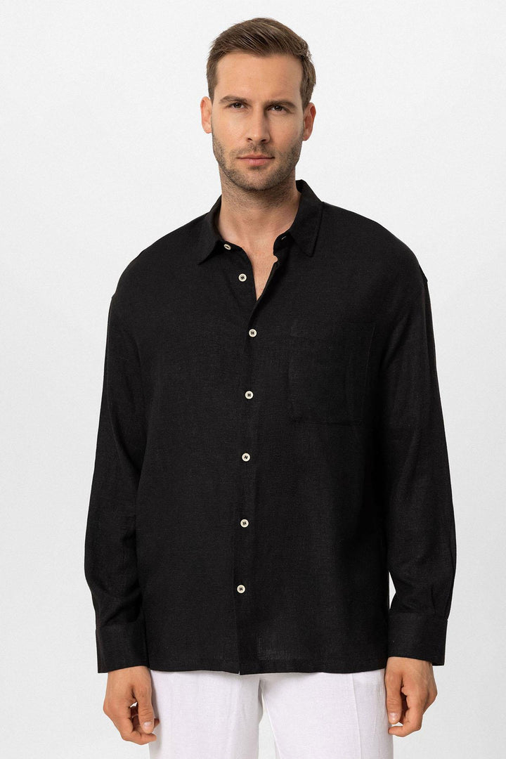 ANT Oversized Long Sleeve Men's Shirt - Oswego