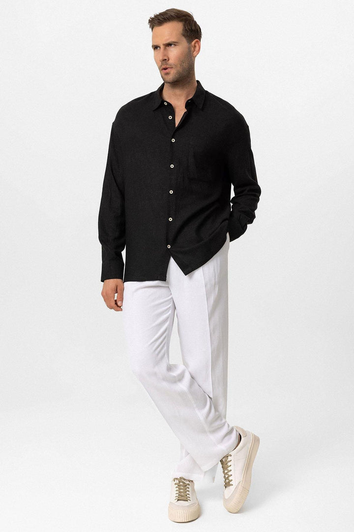 ANT Oversized Long Sleeve Men's Shirt - Oswego