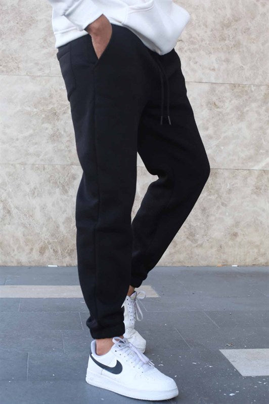 MDX Black Sweatpants with Elastic Waistband for Men 5482 - Hemel Hempstead