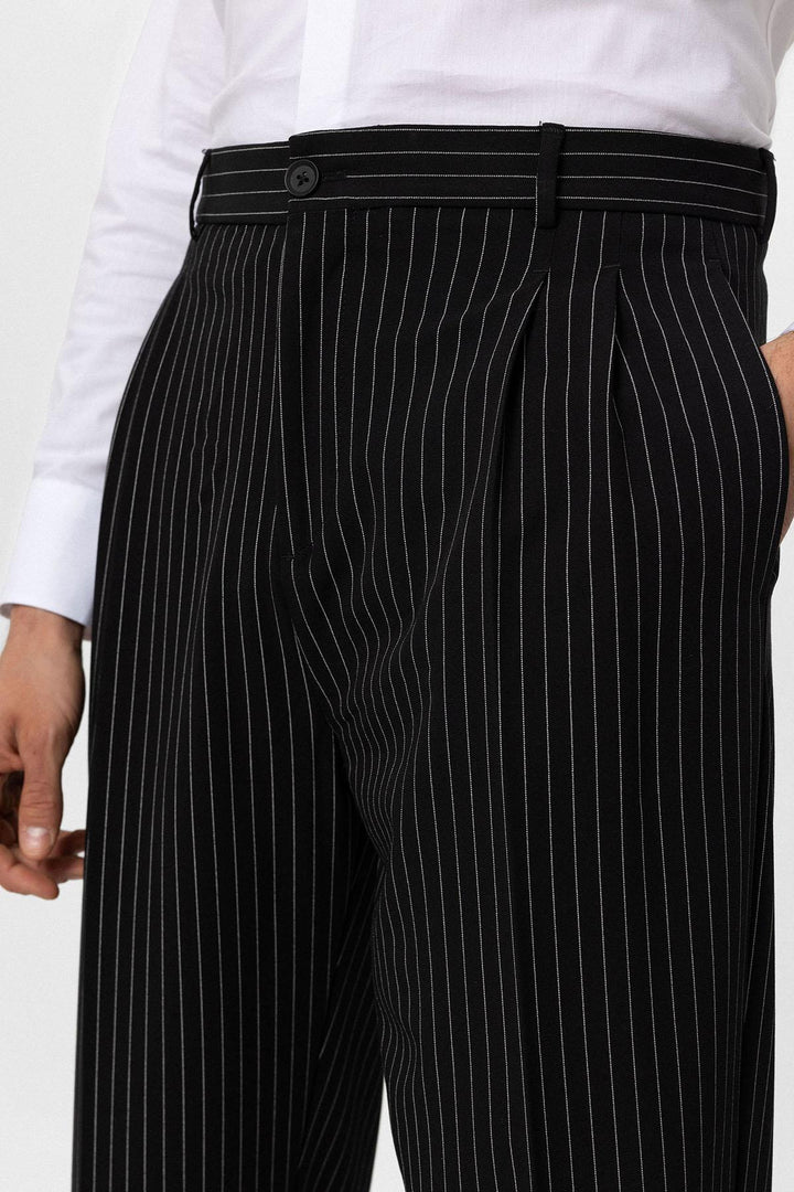 ANT High Waist Relax Fit Striped Men's Pants - West Des Moines