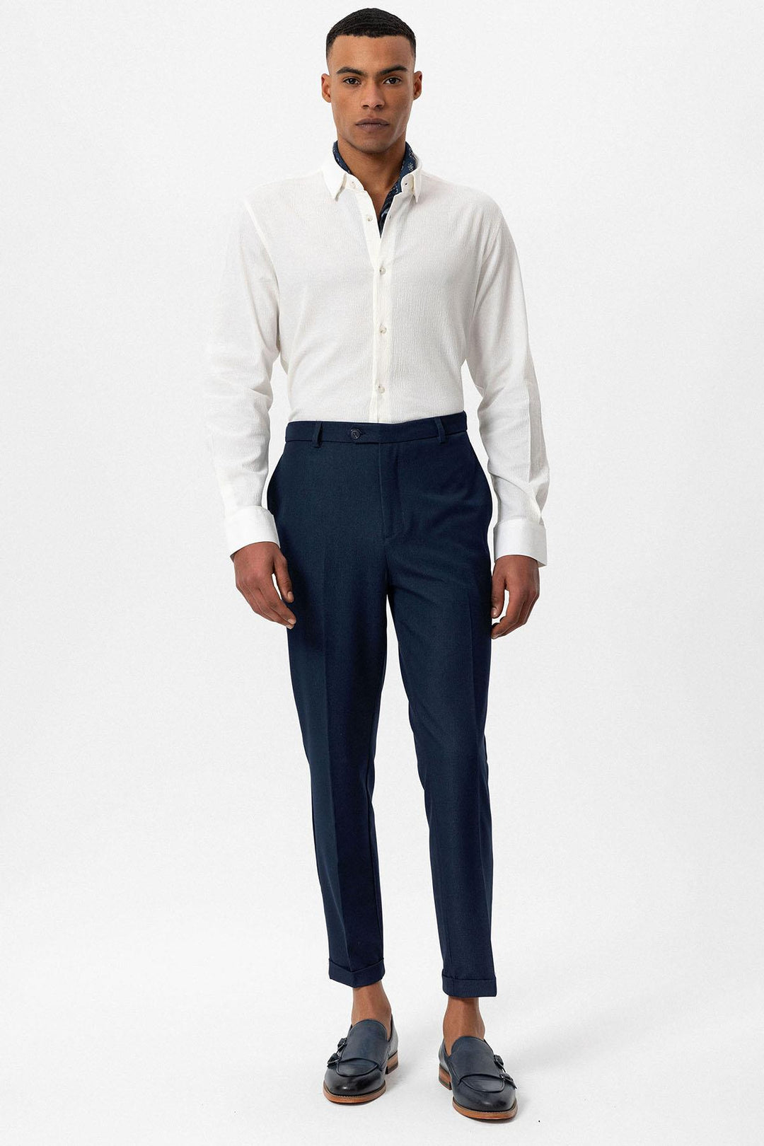 ANT Slim Fit Double Leg Men's Trousers - Hempstead