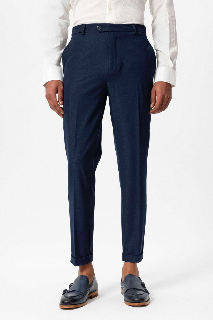 ANT Slim Fit Double Leg Men's Trousers - Hempstead