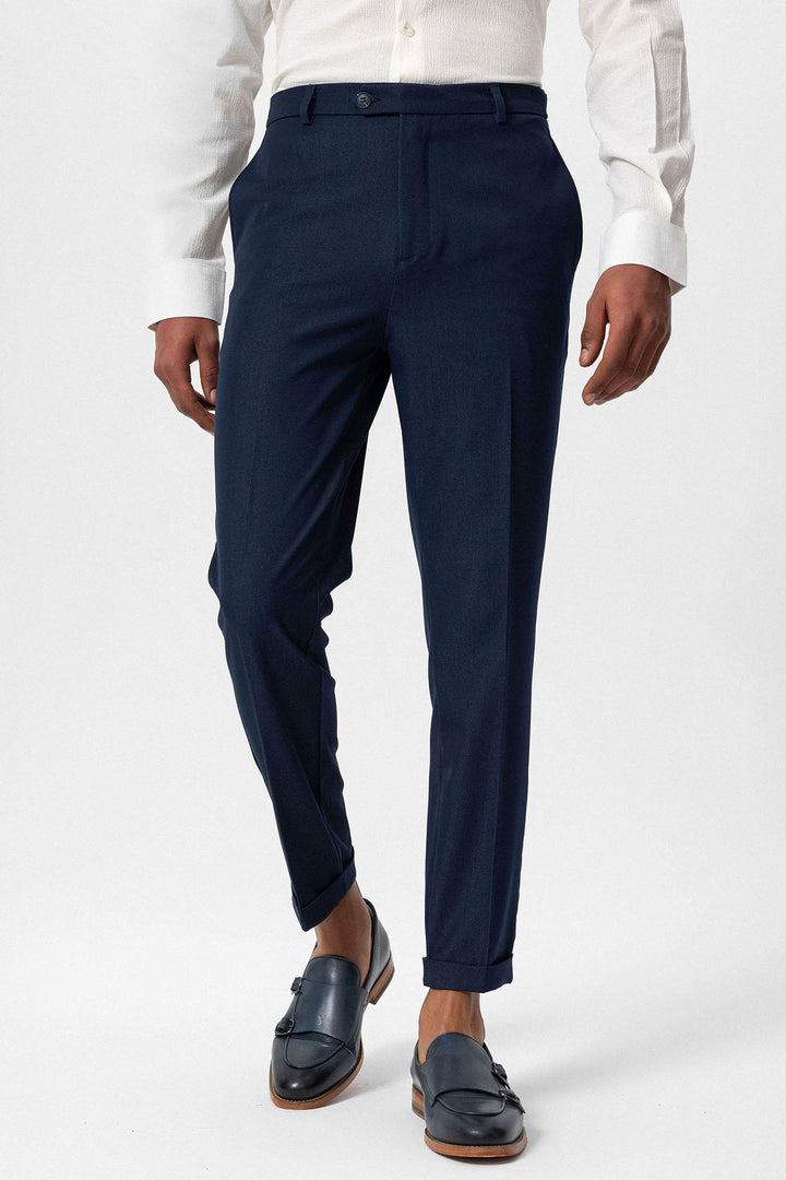 ANT Slim Fit Double Leg Men's Trousers - Hempstead