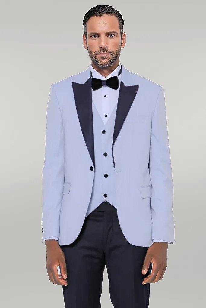 WSS Soft Blue Wedding Suit  - Singen