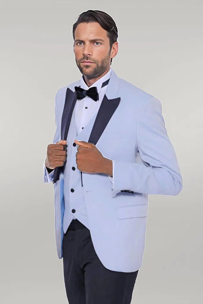 WSS Soft Blue Wedding Suit  - Singen