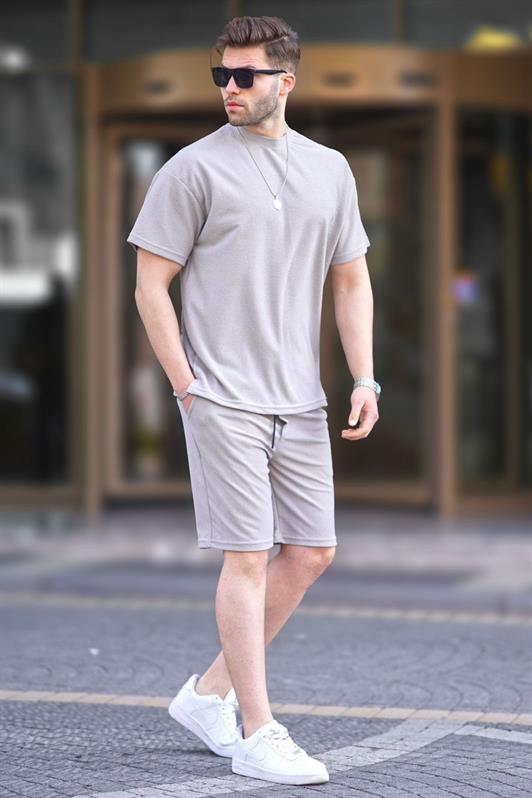 MDX Dyed Grey Basic Men Shorts 5950 - Chernivtsi