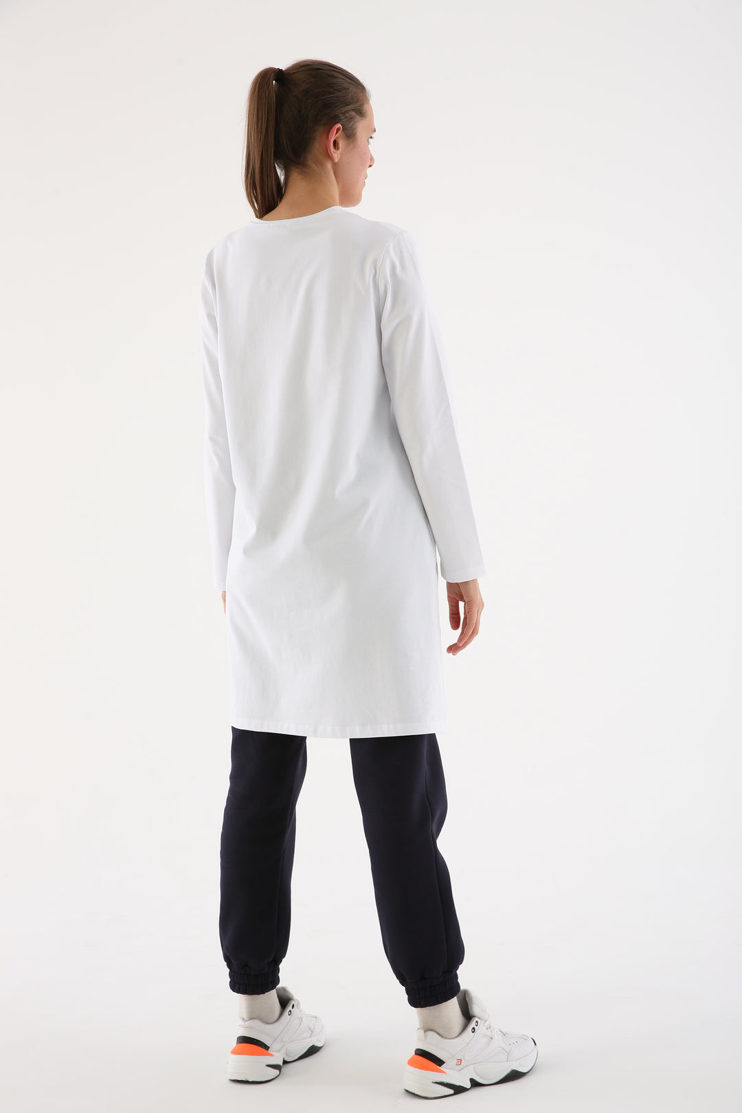 TLD Women Allday White Plus Size Supreme Sweat Tunic - Agua Prieta