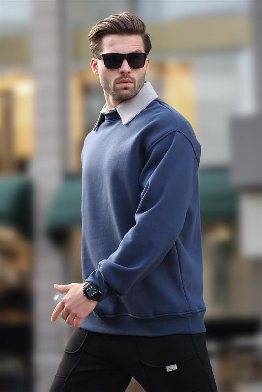 MDX Navy Blue Polo Neck Men's Men's Whothirt 7086 - Löhne