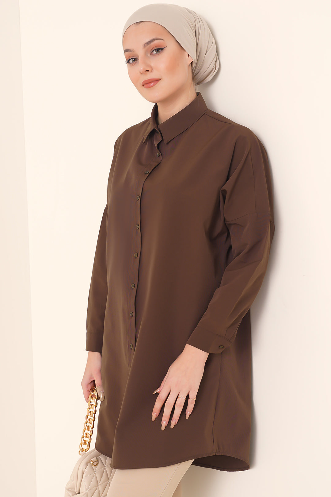 BGD Women Hijab Tunic - Brown - Avondale