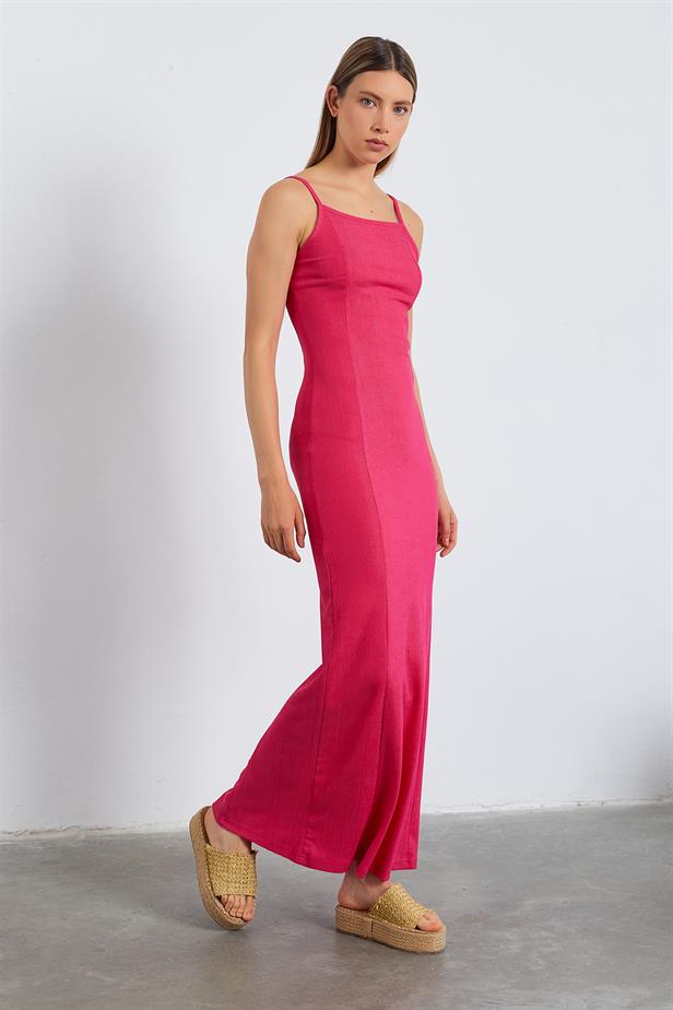 RYN Wholesale Basic Dress Fuchsia - New Albany