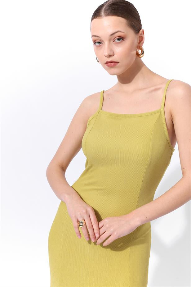 RYN Wholesale Basic Dress in Olive Green - Broomfield