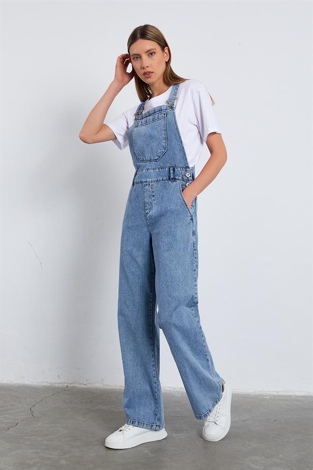 RYN Denim Jumpsuit - BLUE - Upper Hutt