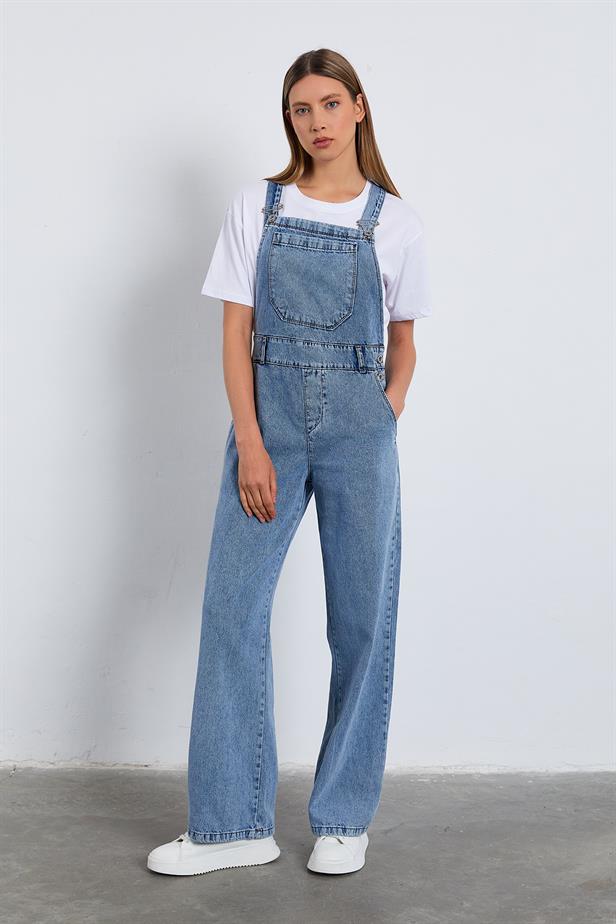 RYN Denim Jumpsuit - BLUE - Upper Hutt