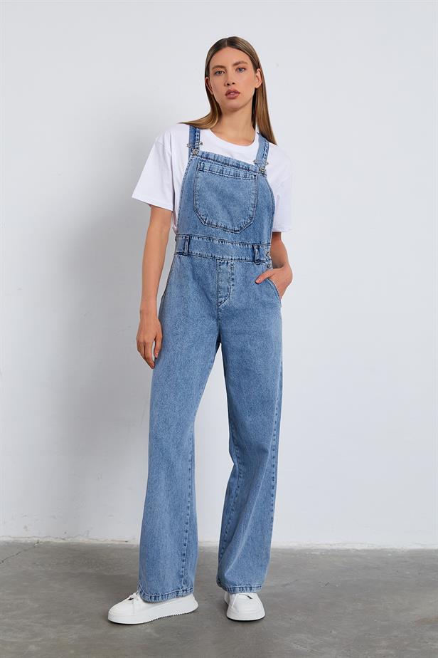 RYN Denim Jumpsuit - BLUE - Upper Hutt