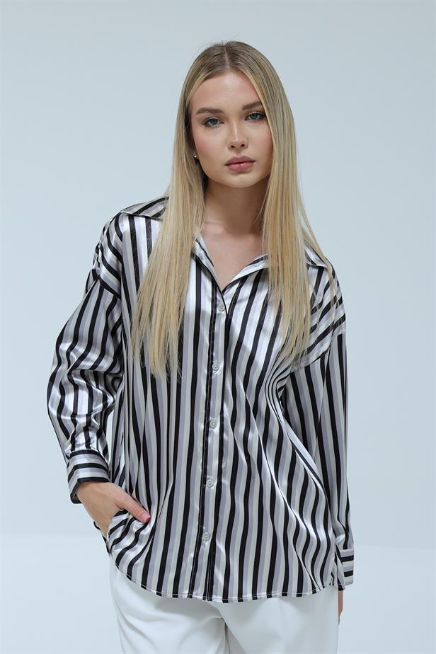 RYN Wholesale Striped Shirt Black - Gandía