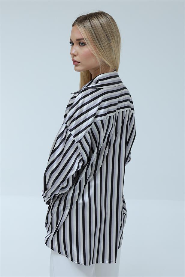 RYN Wholesale Striped Shirt Black - Gandía