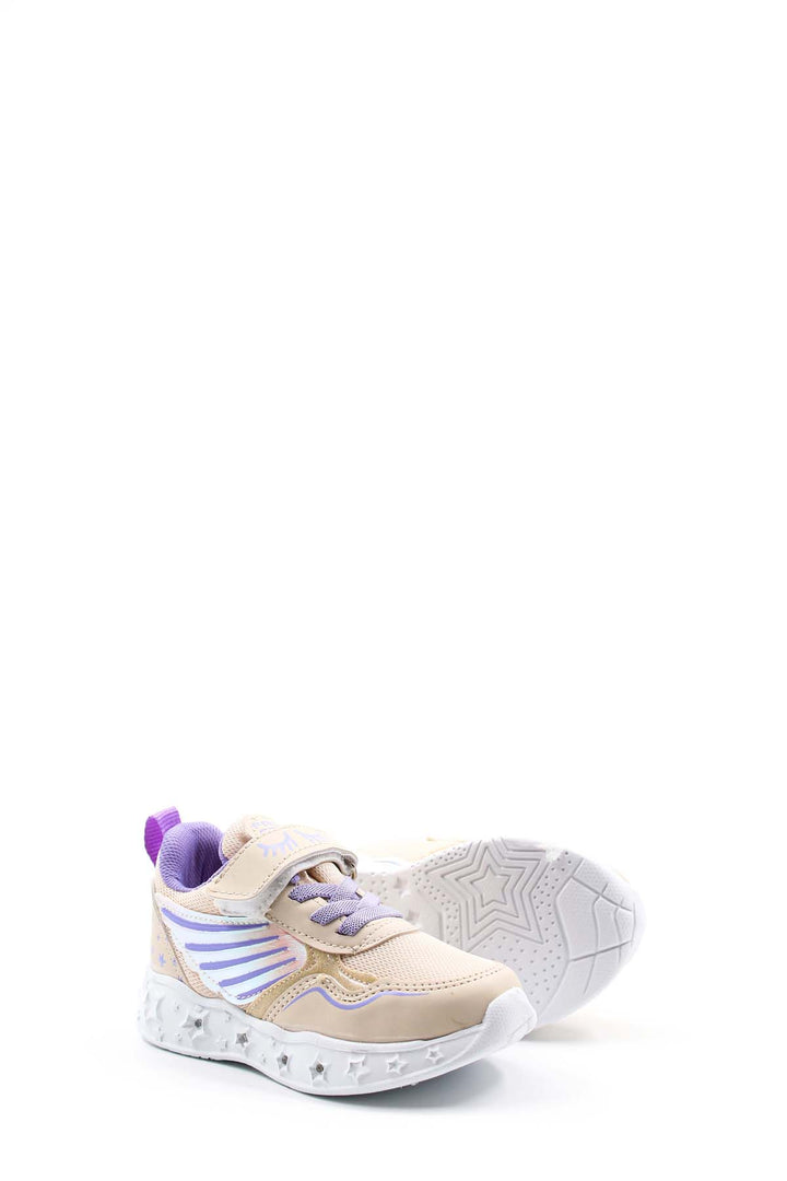 FST Unisex Kids Sneaker Shoes 141XCA058 Beige Lilac - Massa