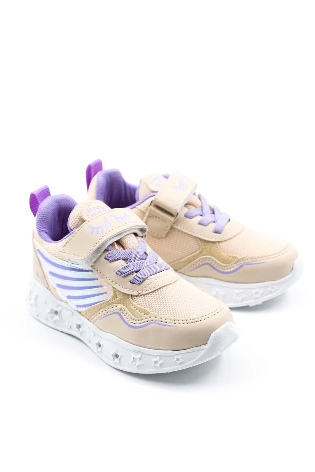 FST Unisex Kids Sneaker Shoes 141XCA058 Beige Lilac - Massa