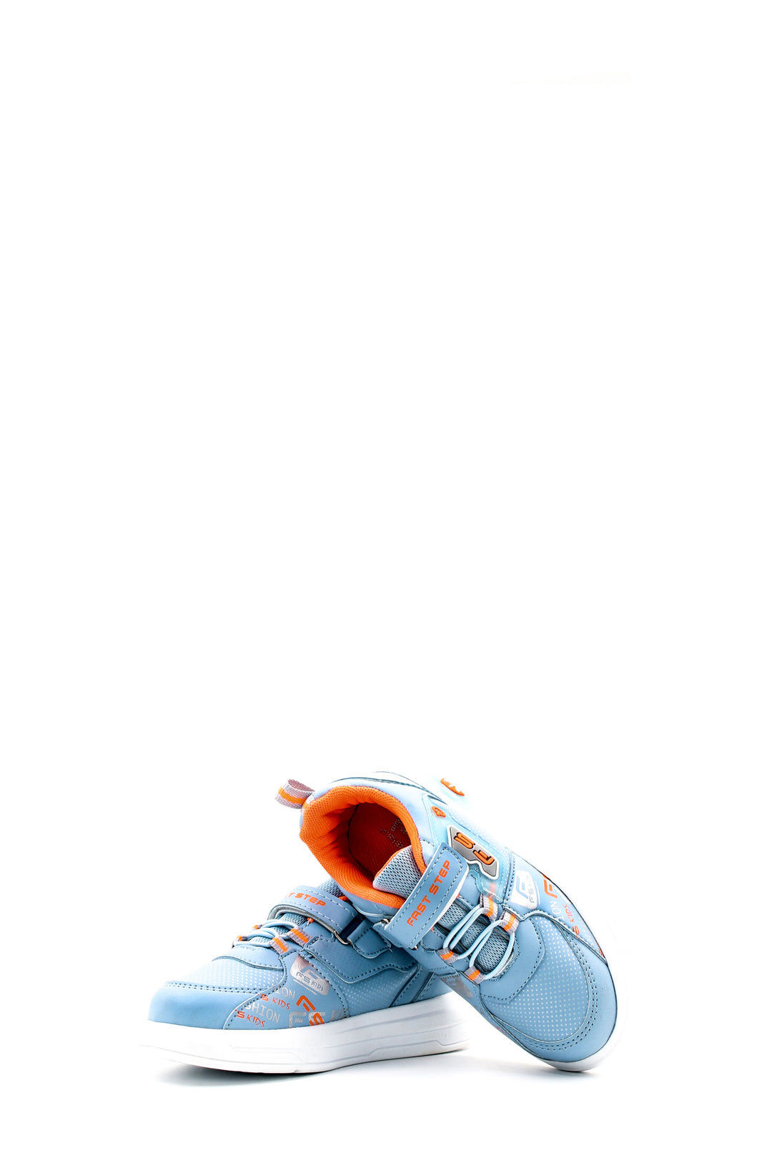 FST Unisex Kids Sneaker Shoes 461XCA210 Light Blue Orange - Adeje