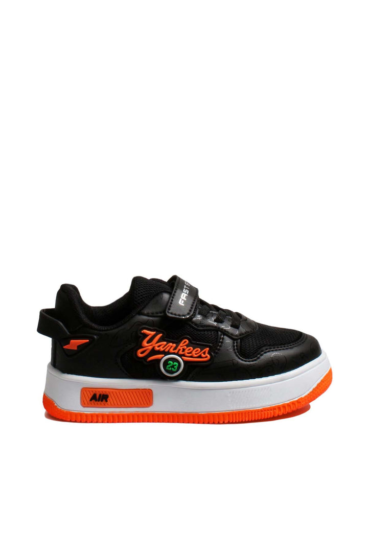 FST Unisex Kids Sneaker Shoes 461XCA3002 Black F.Orange - Southall