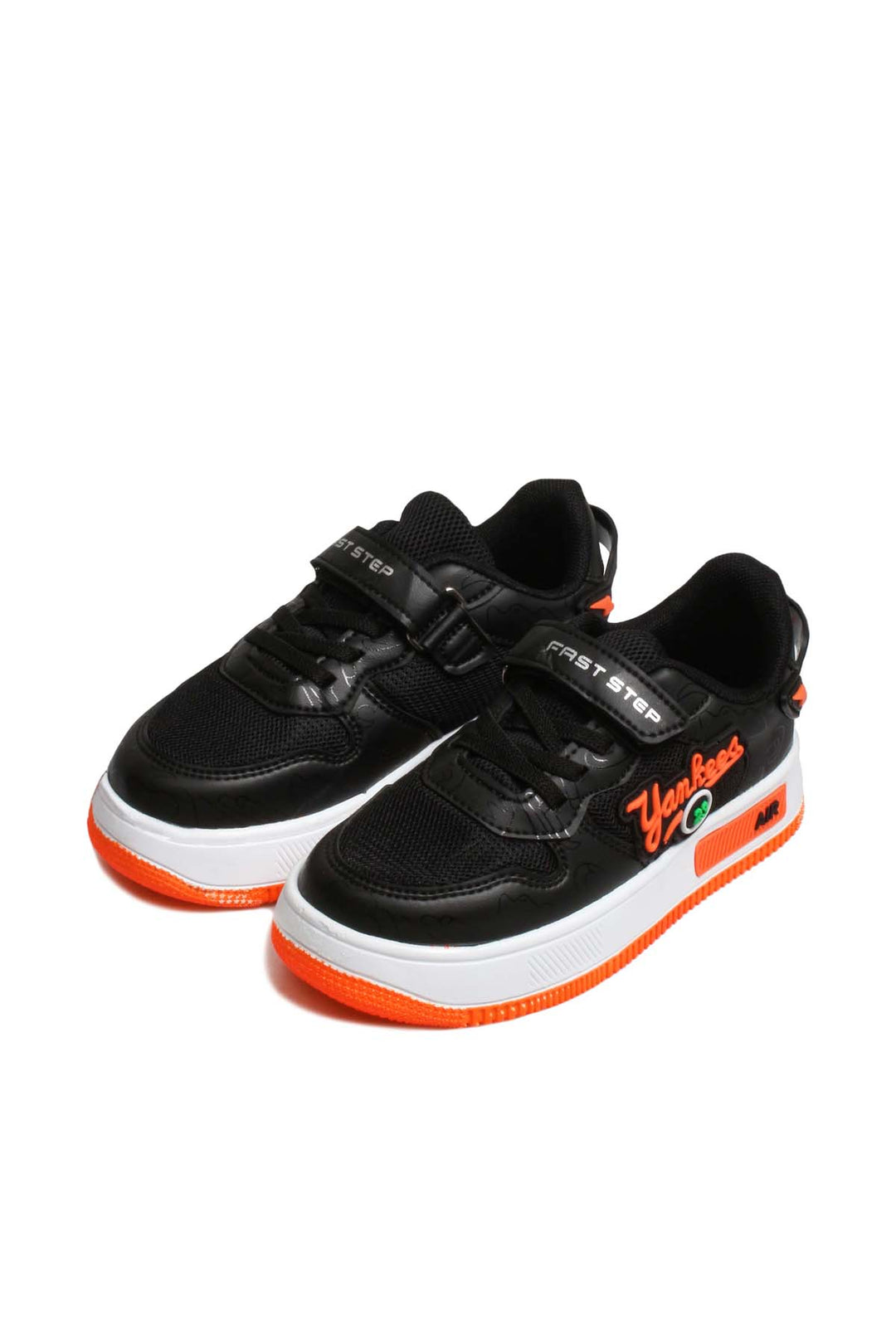 FST Unisex Kids Sneaker Shoes 461XCA3002 Black F.Orange - Southall