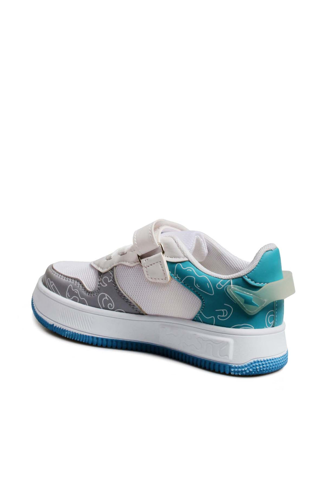 FST Unisex Kids Sneaker Shoes 461XCA3002 Ice White Turquoise - Evesham