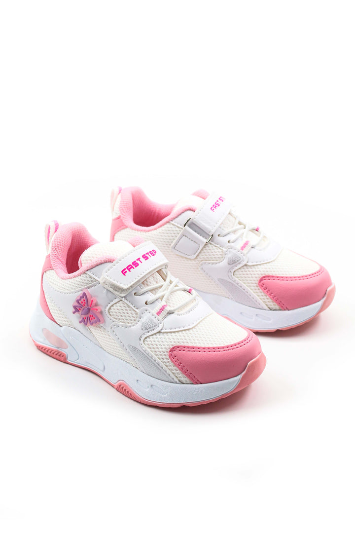 FST Unisex Kids Sneaker Shoes 461XCA318 Pink White - Norwalk