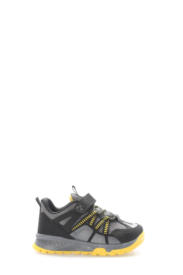 FST Unisex Kids Sneaker Shoes 615XCA2000 Black Smoke Yellow - Burlington