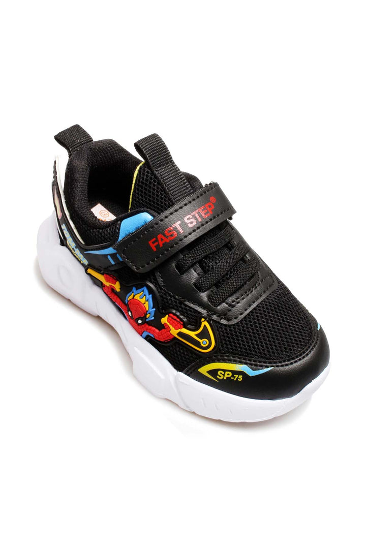 FST Unisex Kids Sneaker Shoes 615XCA2023 Black Red - Villa de Álvarez