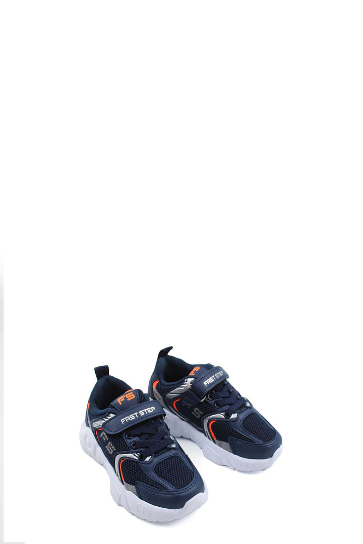 FST Unisex Kids Sneaker Shoes 868XCAF2110 Navy Orange - Ciudad Mante