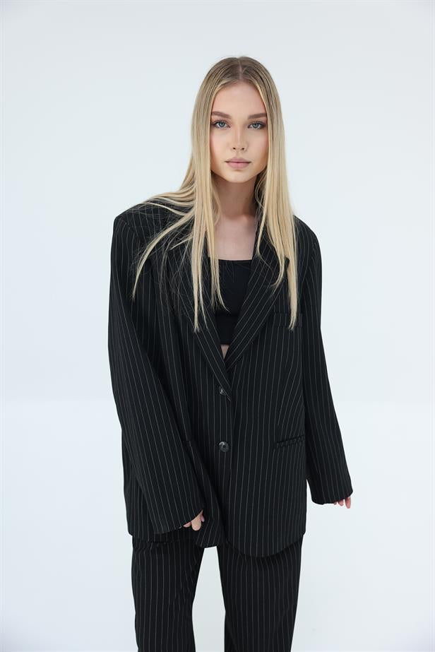 RYN Striped Jacket - Black - Prescott Valley