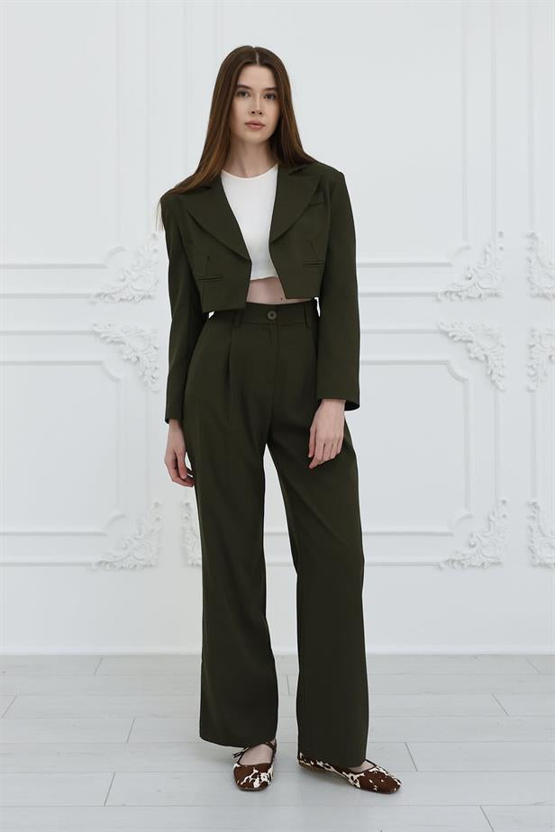 RYN Short Jacket Suit - Khaki - Bundaberg