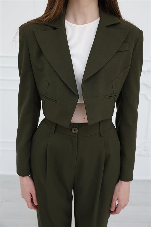 RYN Short Jacket Suit - Khaki - Bundaberg