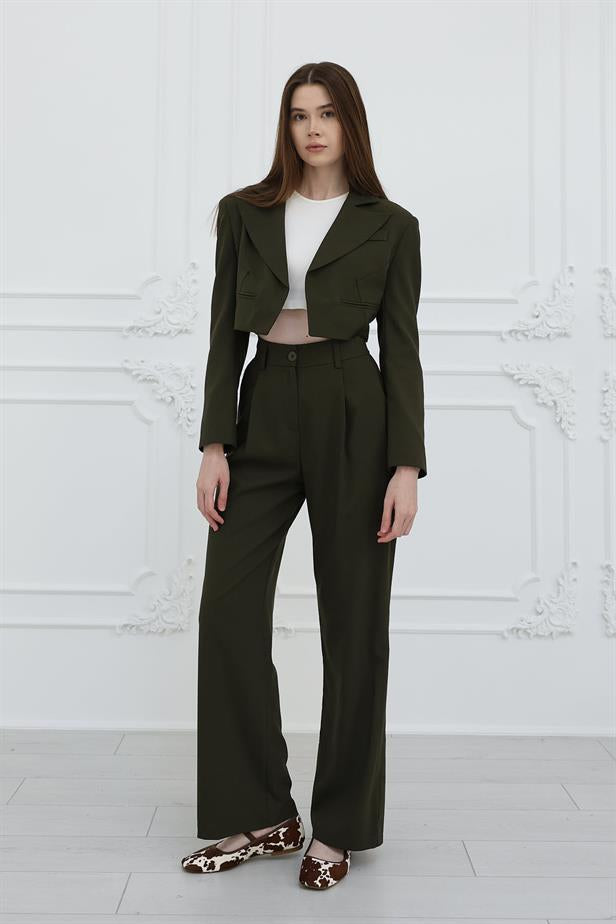 RYN Short Jacket Suit - Khaki - Bundaberg