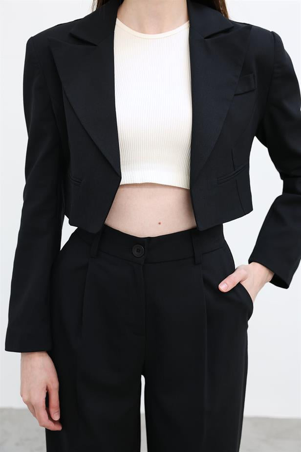 RYN Short Jacket Suit - Navy - Brentwood