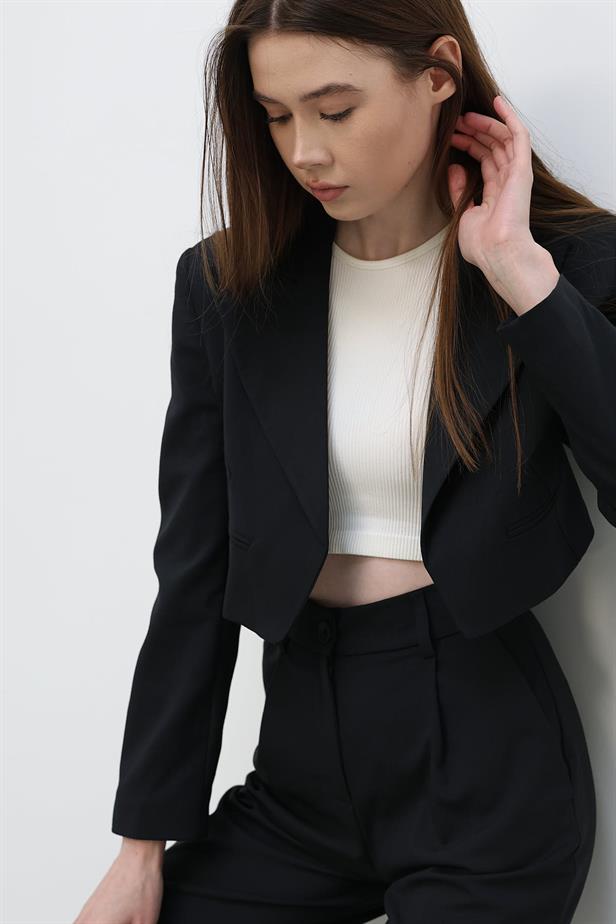 RYN Short Jacket Suit - Navy - Brentwood