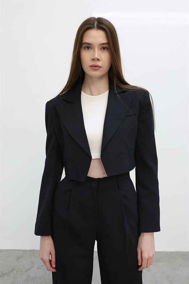 RYN Short Jacket Suit - Navy - Brentwood