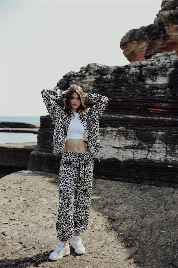 RYN Leopard Print Scuba Set - Leopard - San Luis